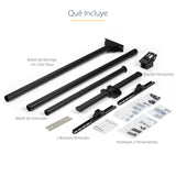 StarTech.com Soporte de Techo para TV - Soporte Universal de Cielo Raso para TV con Mástil Telescópico Largo Ajustable - Soporte VESA para Pantallas de 32" a 75" - Giro e Inclinación Monitor