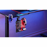 Manhattan 462518 Soportes Mando de videoconsola, Auriculares Escritorio Negro, Rojo