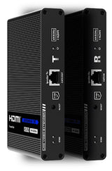 Extensor de Video HDMI sobre IP 4K 30 Hz hasta 70m en 1080p y 40m en 4K con Cat 6/6A/7, Cero Latencia, Soporta KVM, HDR,
