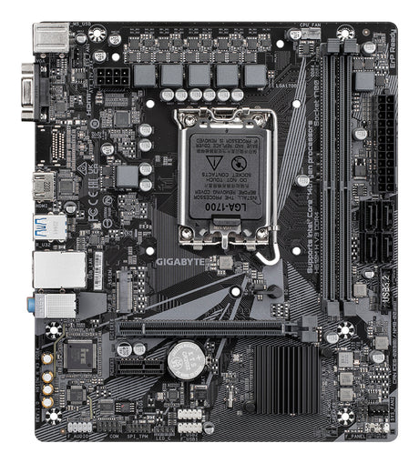 GIGABYTE H610M H V3 DDR4 Placa base - Compatible con procesadores Intel Core 14th CPUs, 4+1+1 Hybrid Phases Digital VRM, up to 3200MHz DDR4, 1xPCIe 3.0 M.2, GbE LAN, USB 3.2 Gen 1 placas base Intel LGA 1700 LGA 1700 DDR4-SDRAM