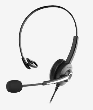 Audífonos ACTECK Para Negocios Centric Pro HN620 / On Ear para Call Center USB A + Mic + Control de Volumen/Silencio Neg