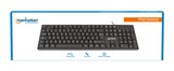 Manhattan 179324 Teclado Oficina Alámbrico USB Interruptor mecánico