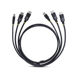 StarTech.com Cable KVM DisplayPort de Doble Pantalla con USB 5Gbps de 1,8m - 4K 60Hz - DP 1.2 - Cable para Conmutador KV