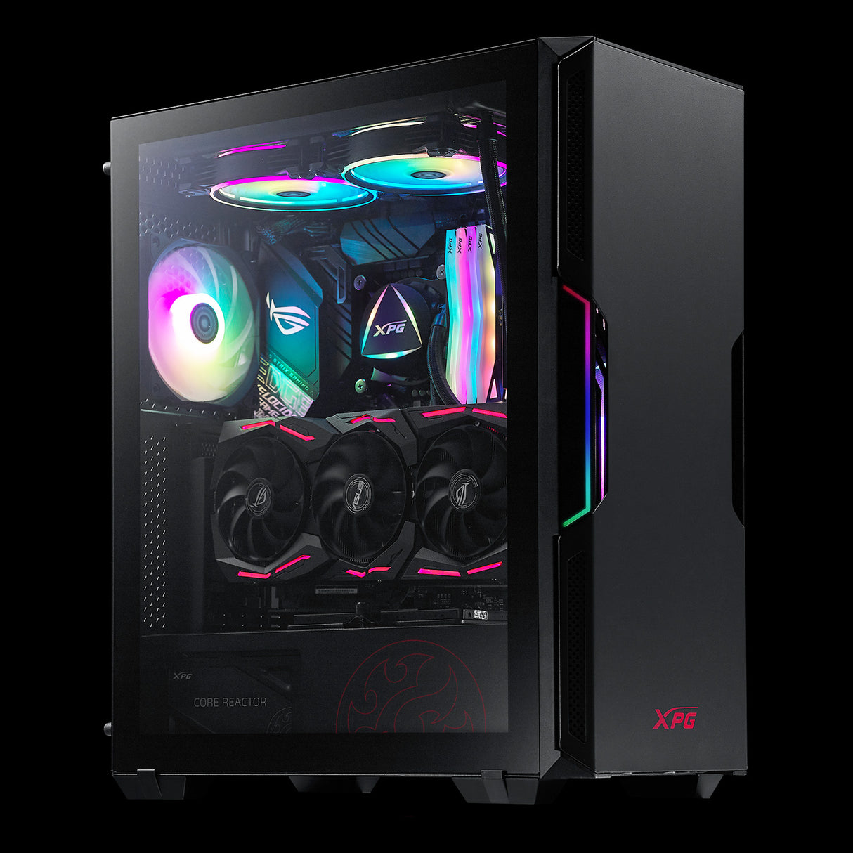 XPG STARKER Mid-Tower Negro carcasas ordenador SPCC Escritorio PC Negro