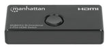Manhattan 207997 Conmutadores de vídeo HDMI 3 Acrilonitrilo butadieno estireno (ABS)
