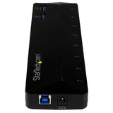 StarTech.com Concentrador USB 3.0 (5Gbps) de 10 Puertos - Ladrón con Puertos de Carga y Sincronización - Hub con 2 Puertos de 1,5A hubs de interfaz USB 3.2 Gen 1 (3.1 Gen 1) Type-B USB 3.2 Gen 1 (3.1 Gen 1) Type-A 10 10
