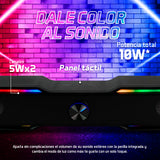 BOCINA START THE GAME BSP-350 BLUETOOTH/3.5MM, USB, ILUMINACIÓN RGB, NEGRO