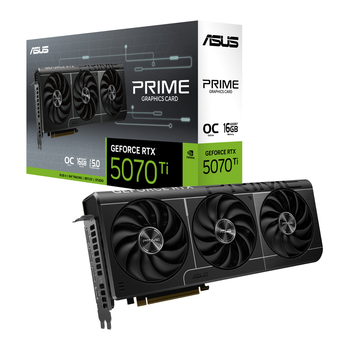 ASUS PRIME-RTX5070TI-O16G tarjetas gráficas Si 8960 NVIDIA GeForce RTX 5070 Ti