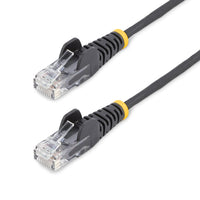 StarTech.com Cable de Red Ethernet CAT6 Delgado sin Enganches Negro de 7m - Cable RJ45 Snagless Slim 28AWG - Alambre de 