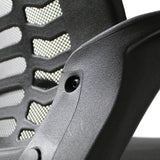 mundo in SILL0903716 silla para oficina o computadora asiento duro respaldo acolchado, Negro, Negro, Polipropileno