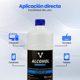 Vorago Alcohol Isopropílico limpiador de contacto 1000 ml, Metal, Transparente