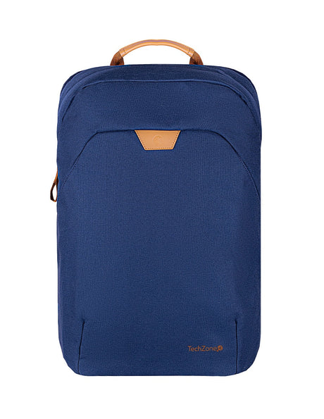 TechZone TZLBP56W-A mochila City backpack Azul Tereftalato de polietileno (PET), Compartimento del portátil