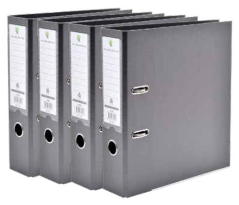 Techmakro KITCARP4PL carpeta Cartón, Cloruro de polivinilo (PVC) Plata Carta, Folder de archivo convencional, Mate, 650 
