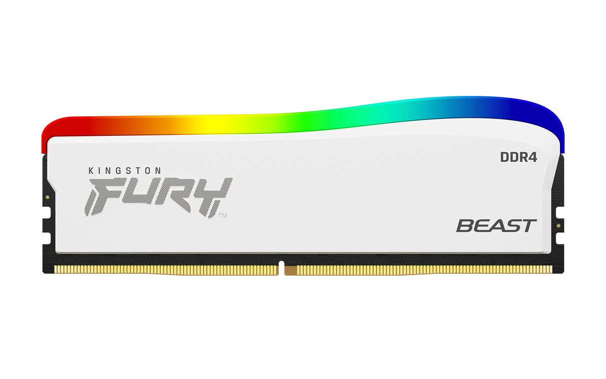 Kingston Technology 8GB 3600MT/s DDR4 CL17 DIMM FURY Beast blanco RGB SE Memoria RAM 17 8 GB 1 x 8 GB DDR4