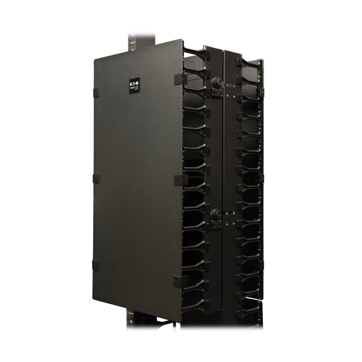 Tripp Lite SRCABLEVRT12 Sujetador de Cable Vertical de Alta Capacidad, 30.48 cm [12"] - Ducto de peine doble con tapa