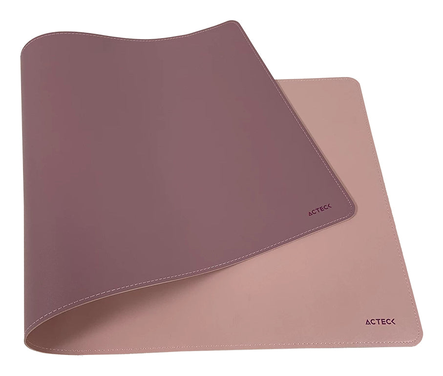 Acteck TP676L protector de escritorio Imitación piel Lila, Rosa, 800 mm, 350 mm