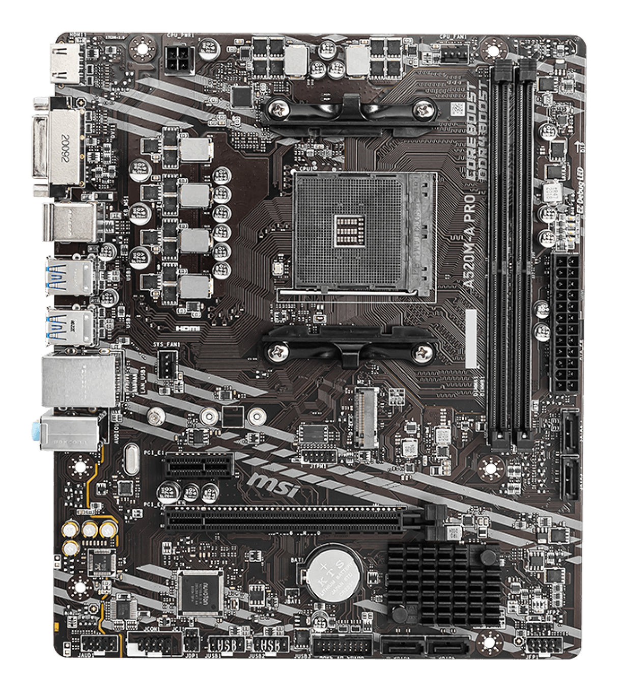 MSI A520M-A PRO placas base AMD Zócalo AM4 AMD Ryzen 3000 Series 1