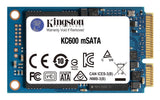 Kingston Technology Disco SSD KC600 SATA3 mSATA de 512 G unidades internas de estado sólido 256-bit AES-XTS 512 GB mSATA Serial ATA III