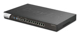 DrayTek Vigor3912 Gestionado 10G Ethernet (100/1000/10000) 1U Negro, Bidireccional completo (Full duplex), Montaje en ra
