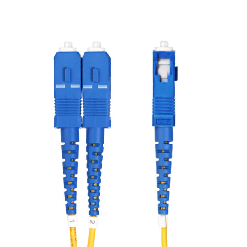 StarTech.com Cable de Fibra Óptica LC a SC (UPC) OS2 Monomodo 9/125µm 100G LSZH Dúplex de 20m - Low Insertion Loss - Res