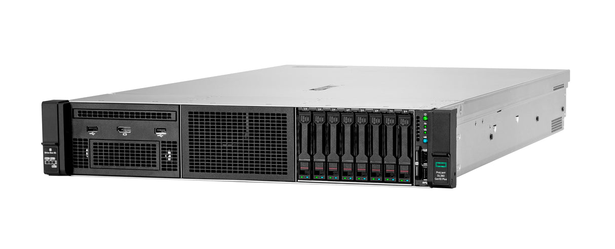 HPE ProLiant DL380 Gen10 Plus 4310 2.1GHz 12-core 1P 32GB-R MR416i-p NC 8SFF 800W PS Server, DDR4-SDRAM, Bastidor (2U)