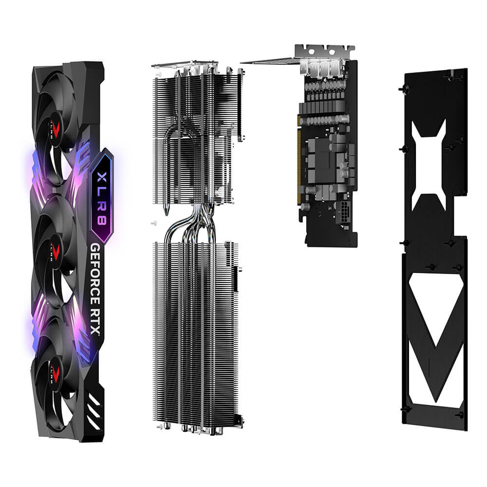 PNY GeForce RTX 4070 Ti SUPER XLR8 Gaming VERTO EPIC-X RGB Overclocked Triple Fan DLSS 3 NVIDIA 16 GB GDDR6X