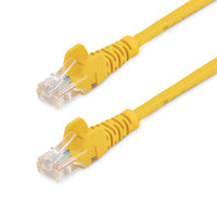 StarTech.com Cable de Red de 0,5m Amarillo Cat5e Ethernet RJ45 sin Enganches Cables de red 0,5 m Cat5e RoHS