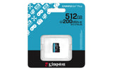 Kingston Technology 512 GB microSDXC Canvas Go Plus Gen4 200R A2 U3 Paquete individual sin ADP Memorias flash 512 GB Mic