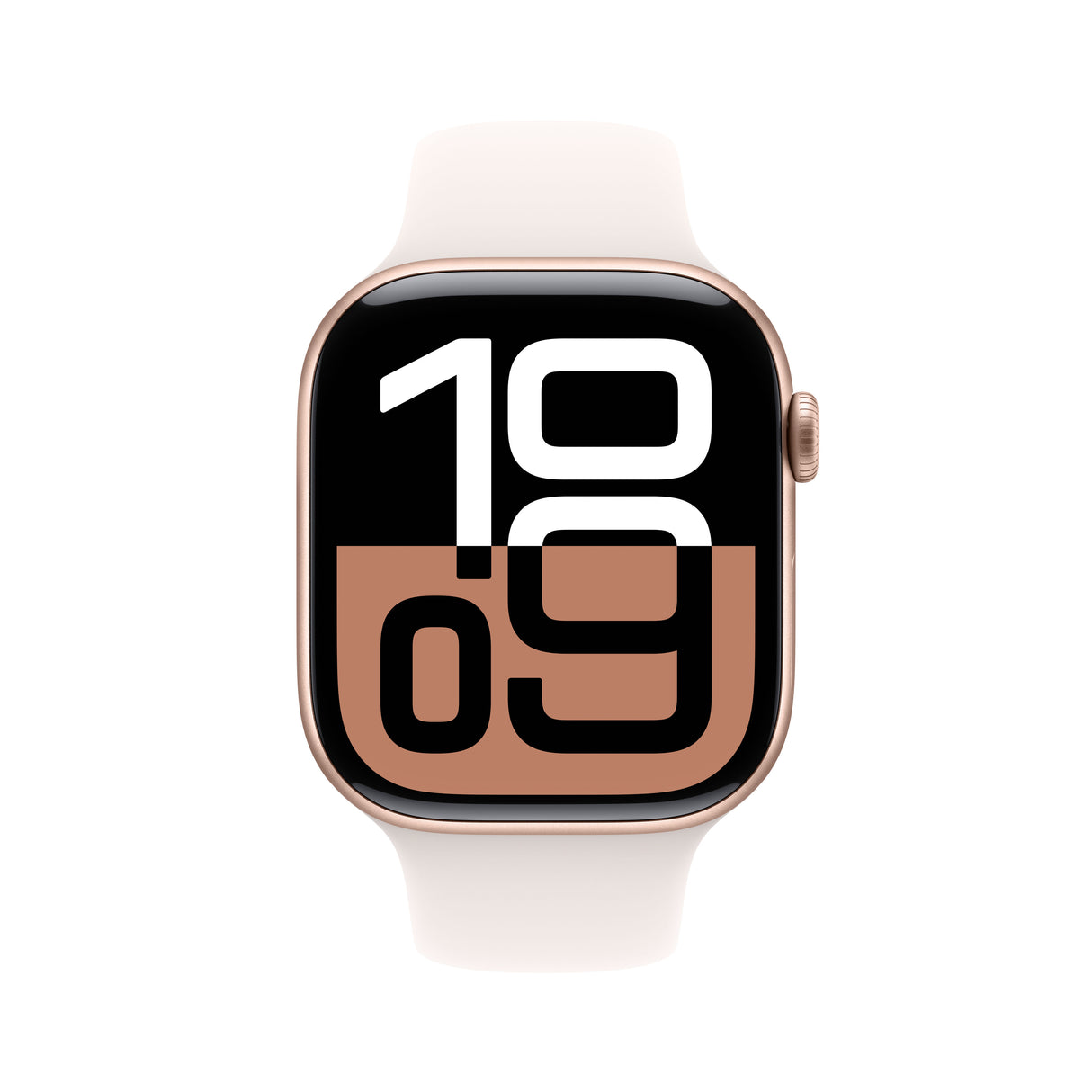 Apple Watch Series 10 GPS 46mm Rose Gold Aluminium Case with Light Blush Sport Band - S/M
