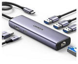 Ugreen 15598 hub de interfaz USB 3.2 Gen 1 (3.1 Gen 1) Type-C 5000 Mbit/s Plata
