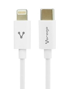 Vorago CAB-125 cable Lightning 1 m Blanco, USB C, Macho, Macho | Cables Lightning