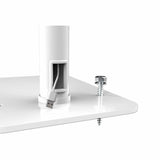 Manhattan Soporte de suelo antirrobo para tablet e iPad, universal, rotación 360°, inclinación +20° a −110°, bloqueable, para tablets de 7,9" a 11", altura ajustable, color blanco soportes Tablet/UMPC Interior Plástico, Acero Blanco