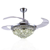 JWJ JLV-041 ventilador Transparente, Blanco