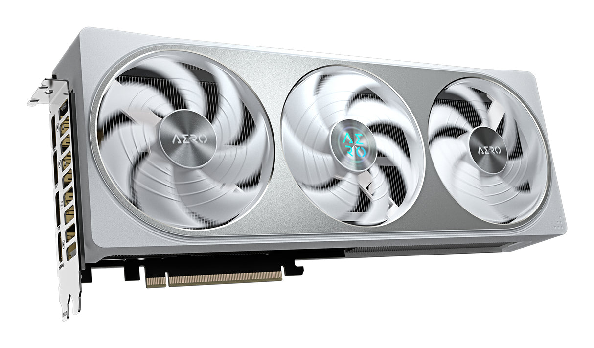 GIGABYTE GeForce RTX 5070 AERO OC 12G Tarjeta Gráfica - 12GB GDDR7, 192 bits, PCI-E 5.0, 2625 MHz Core Clock, 3 x DP 2.1a, 1 x HDMI 2.1b, NVIDIA DLSS 4, GV-N5070AERO OC-12GD tarjetas gráficas Si 6144 NVIDIA GeForce RTX 5070