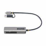 StarTech.com Lector USB 3.0 de Tarjetas de Memoria Flash SD CompactFlash y microSD - Grabador USB-C de Tarjetas de Memoria - Lector USB Tipo C de Tarj