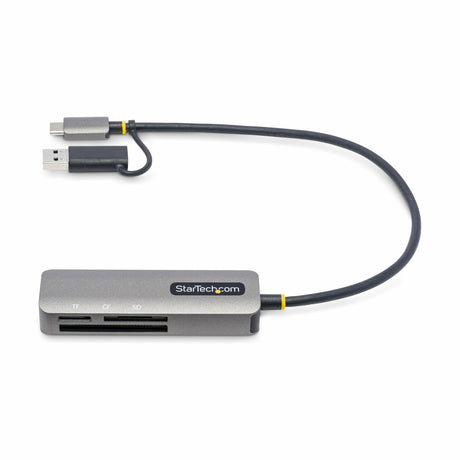 StarTech.com Lector USB 3.0 de Tarjetas de Memoria Flash SD CompactFlash y microSD - Grabador USB-C de Tarjetas de Memoria - Lector USB Tipo C de Tarj
