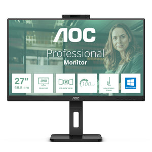 AOC Q27P3CW Monitor 68,6 cm (27") 2560 x 1440 Pixeles Quad HD W-LED Negro