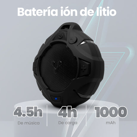 BOCINAS VORAGO POOL (RES. AGUA) BLUETOOTH IPX67 NEGRA  BSP-400