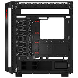 XPG BATTLECRUISER II ST Torre Media Negra carcasas ordenador Acero inoxidable Midi Tower PC Negro