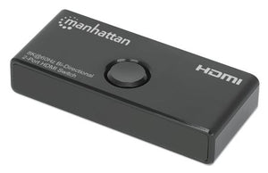 Manhattan 207997 Conmutadores de vídeo HDMI 3 Acrilonitrilo butadieno estireno (ABS)
