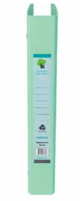 Techmakro KITCARP4-1VD carpeta de cartón Carta Verde, Anillo redondo, Almacenamiento, Cloruro de polivinilo (PVC)