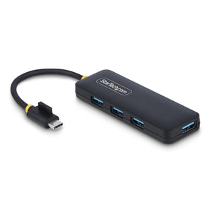 StarTech.com Hub USB-C de 4 Puertos - Ladrón USB Tipo C a 4 Puertos USB-A - Alimentado por el Bus - USB 3.0 de 5Gbps - H