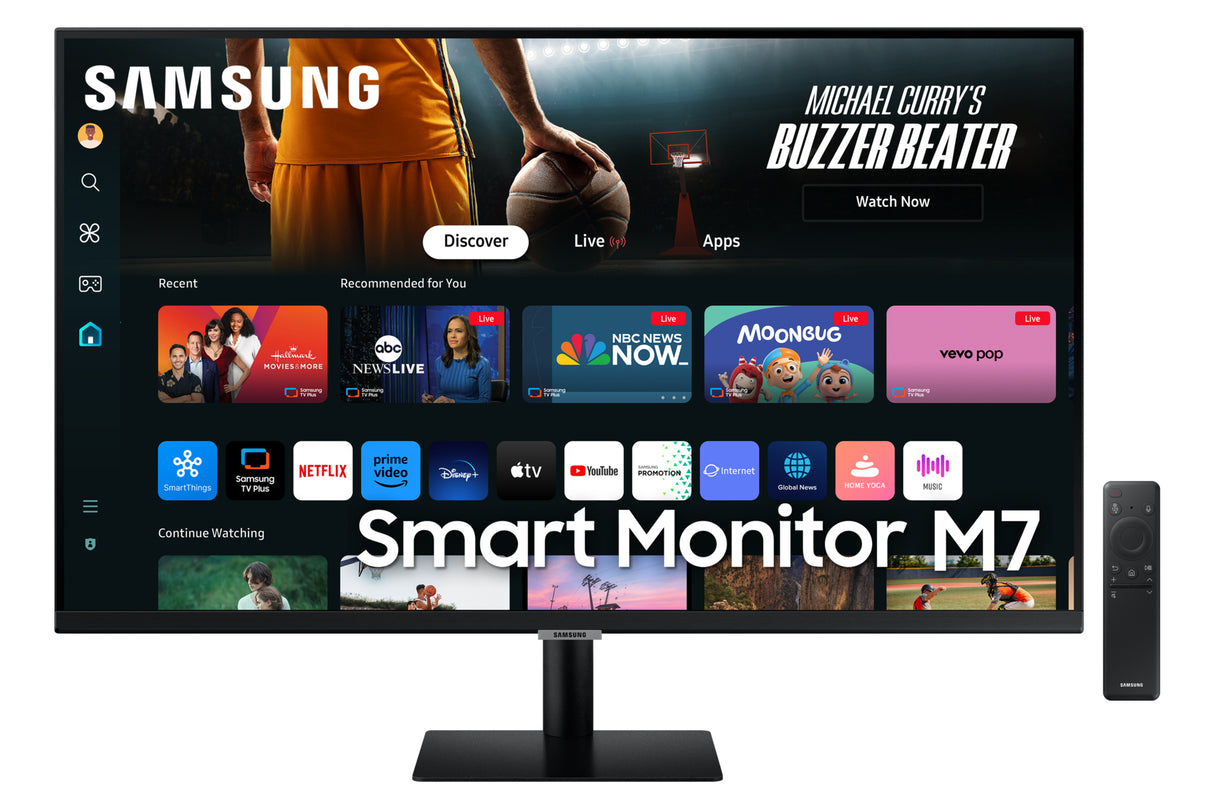 Samsung Smart Monitor LS32DM700ULXZX Monitor 81,3 cm (32") 3840 x 2160 Pixeles 4K Ultra HD LED Wifi Negro