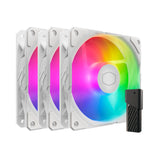 Cooler Master SickleFlow Edge 120 ARGB 3-pack Fan Kit White Edition Carcasa del ordenador Ventilador