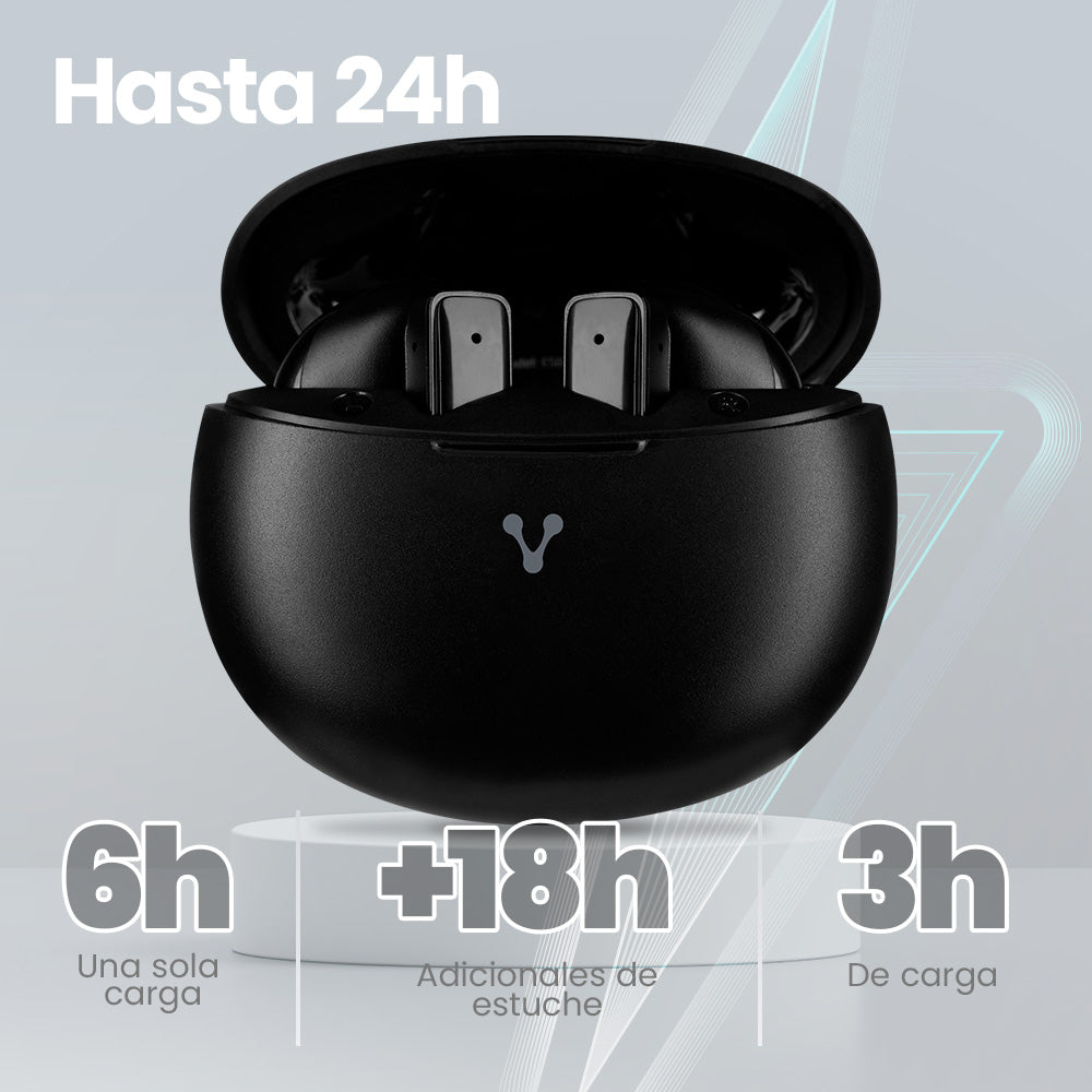 Vorago ESB-310-WH audífono y auriculare Auriculares True Wireless Stereo (TWS) Intra auditivo Llamadas/Música USB Tipo C