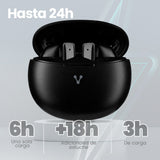 Vorago ESB-310-WH audífono y auriculare Auriculares True Wireless Stereo (TWS) Intra auditivo Llamadas/Música USB Tipo C