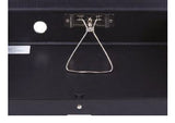 Techmakro 9129FIBK caja de archivo Negro Cartón, Cloruro de polivinilo (PVC), 265 mm, 360 mm