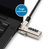 Kensington Candado fino de combinación en serie N17 para portátiles con ranuras tipo "wedge" Cable Cerradura con combinación Kensington Con forma de cuña Standard