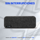 BOCINA VORAGO BLUETOOTH / MSD / USB / 3.5MM TELA GRIS BSP-150 GRY