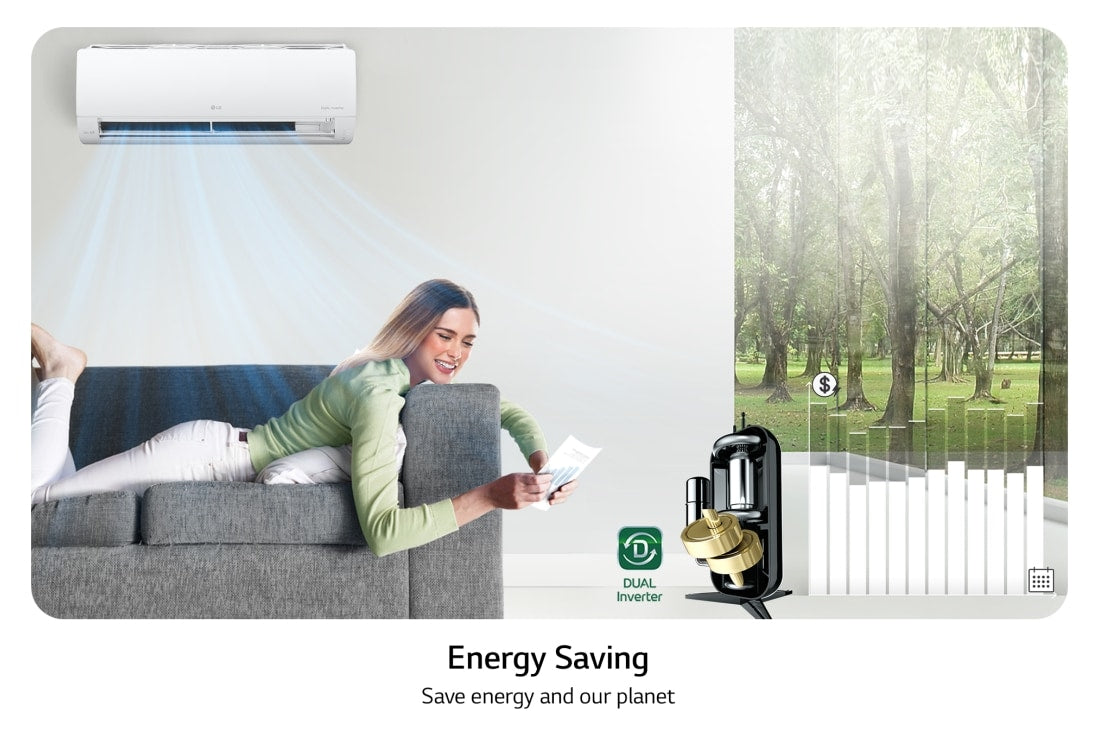 LG VX242C3 sistema de aire acondicionado dividido Blanco Si 2280 W 1760 W